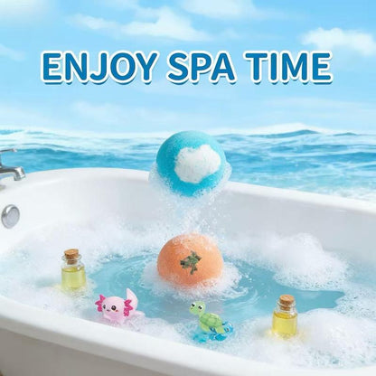 Magical Kids Bath Bomb Gift Set – 12 Colors & Surprise Toys