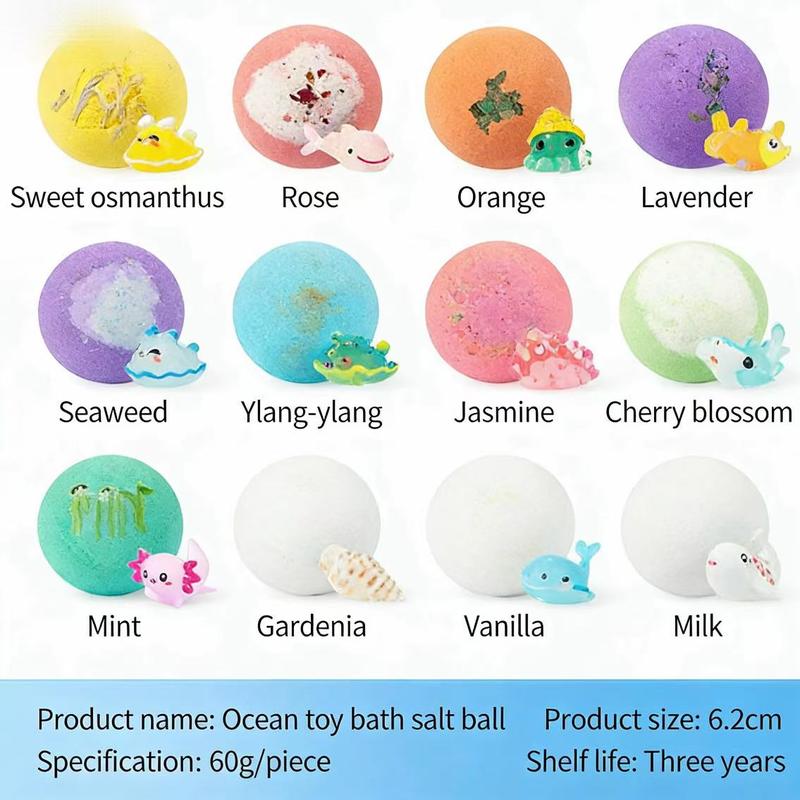 Magical Kids Bath Bomb Gift Set – 12 Colors & Surprise Toys
